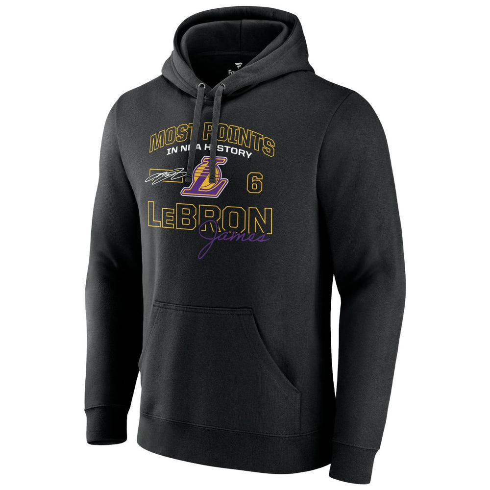 LeBron James Los Angeles Lakers Most Points in NBA History Pullover Hoodie