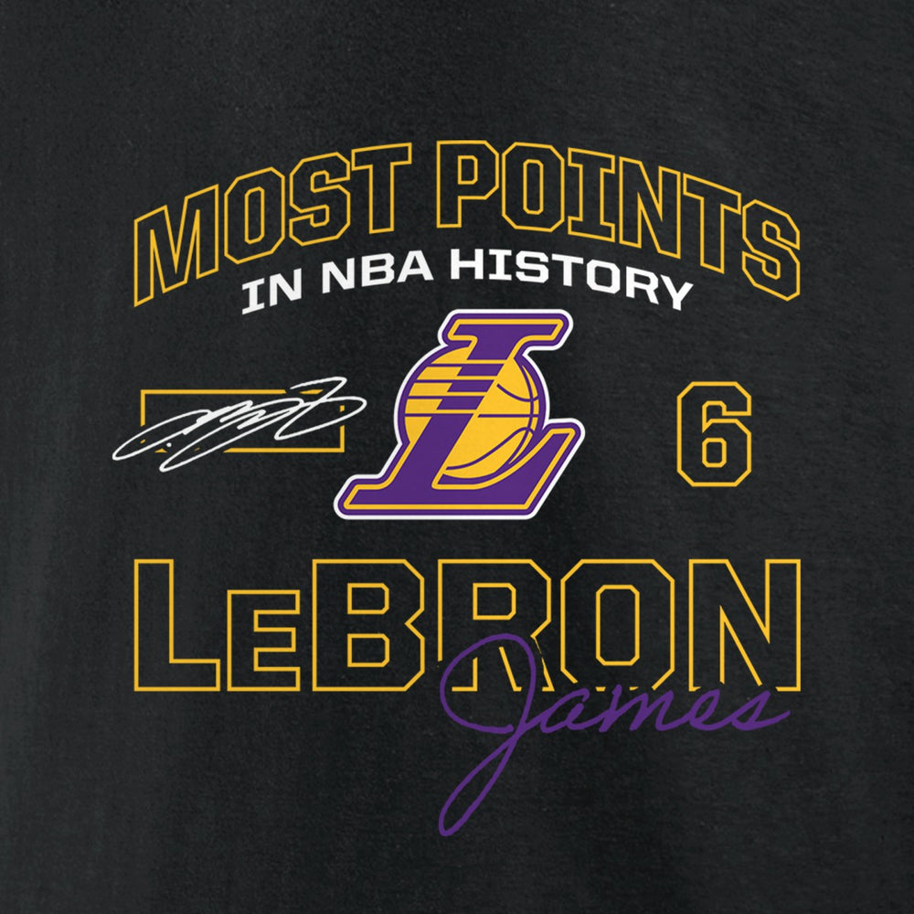LeBron James Los Angeles Lakers Most Points in NBA History Pullover Hoodie