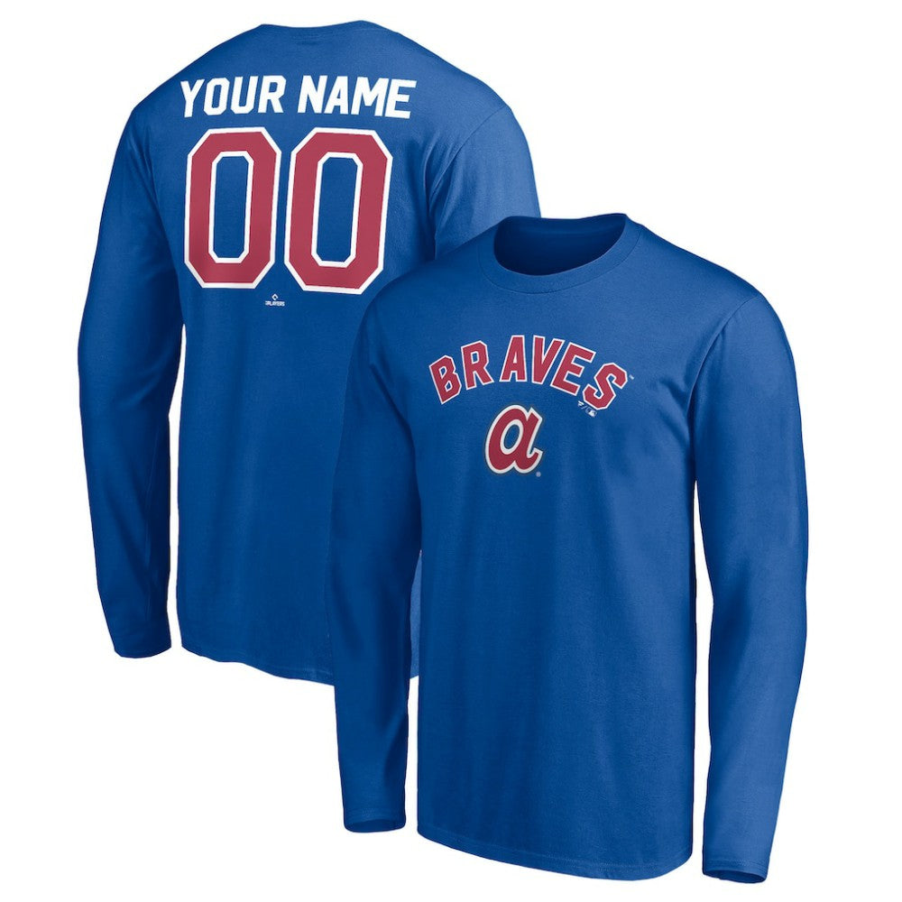 Royal Atlanta Braves Personalized Cooperstown Collection Winning Streak Long Sleeve T-Shirt