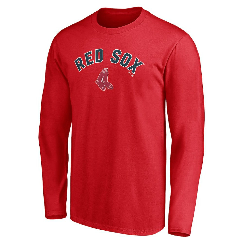 Red Boston Red Sox Personalized Cooperstown Collection Winning Streak Long Sleeve T-Shirt