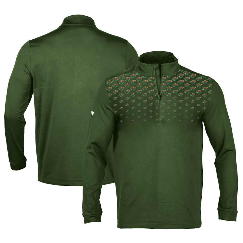 NHL Minnesota Wild Levelwear NHL x PGA Scout Midlayer Quarter-Zip Pullover Top