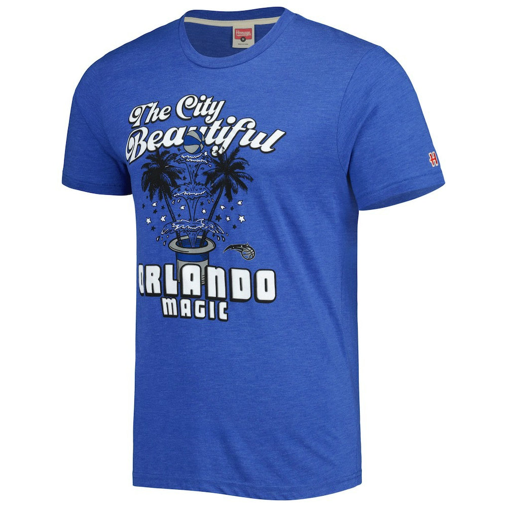 Orlando Magic Homage Unisex Hometown Hyper Local Tri-Blend T-Shirt