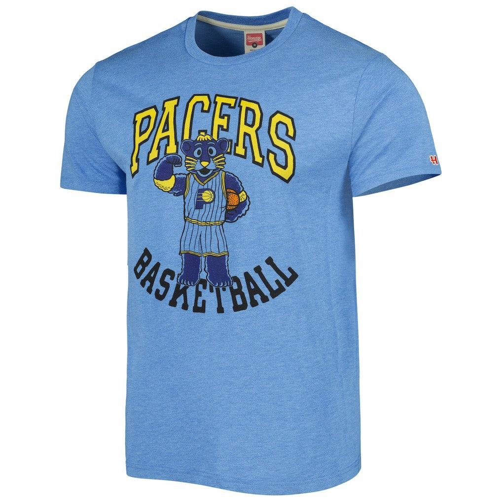Indiana Pacers Homage Unisex Team Mascot Tri-Blend T-Shirt