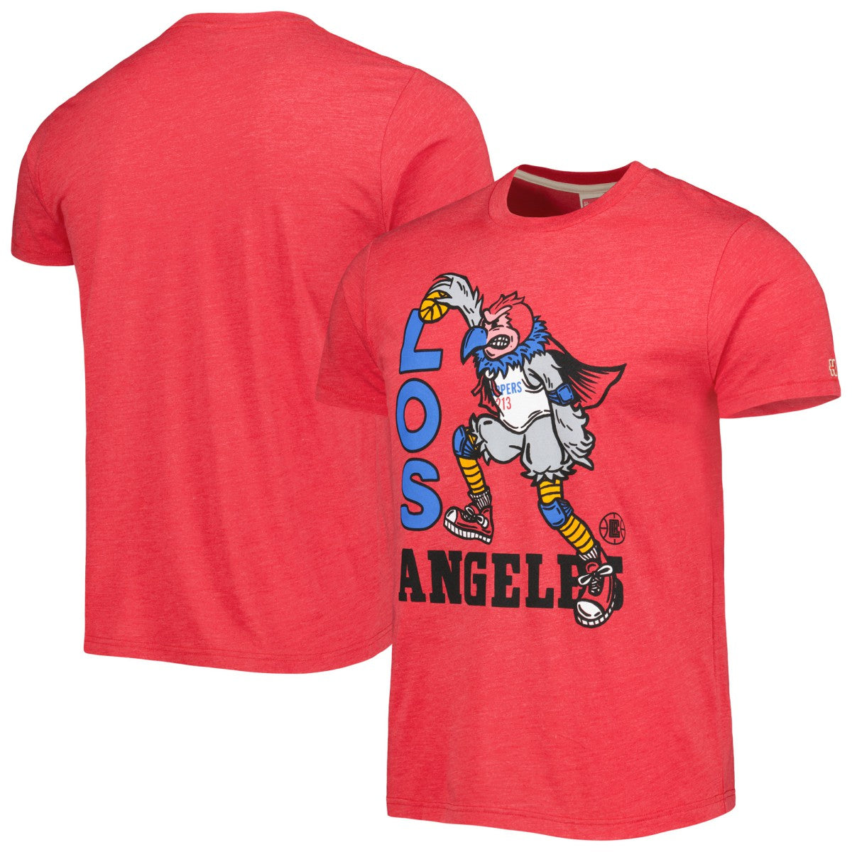LA Clippers Homage Unisex Team Mascot Tri-Blend T-Shirt