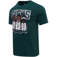 Giannis Antetokounmpo, Jrue Holiday, Khris Middleton Milwaukee Bucks Pro Standard Multi Lineup T-Shirt
