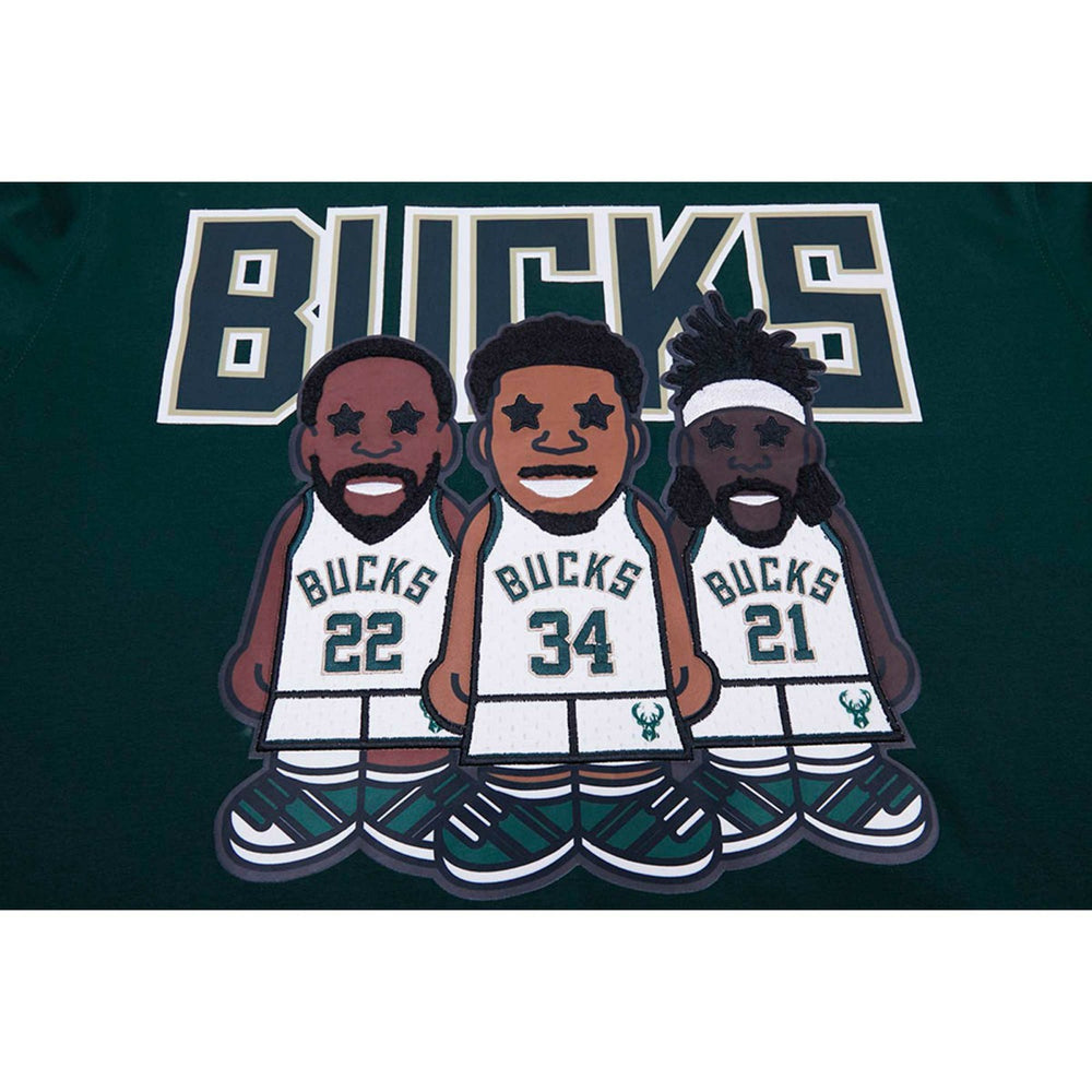 Giannis Antetokounmpo, Jrue Holiday, Khris Middleton Milwaukee Bucks Pro Standard Multi Lineup T-Shirt