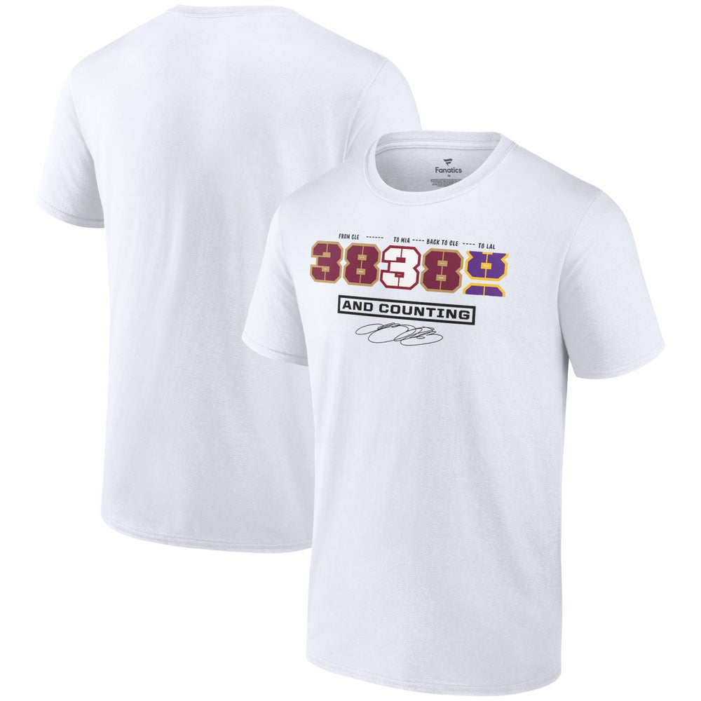 LeBron James NBA All-Time Scoring Record Split Points T-Shirt