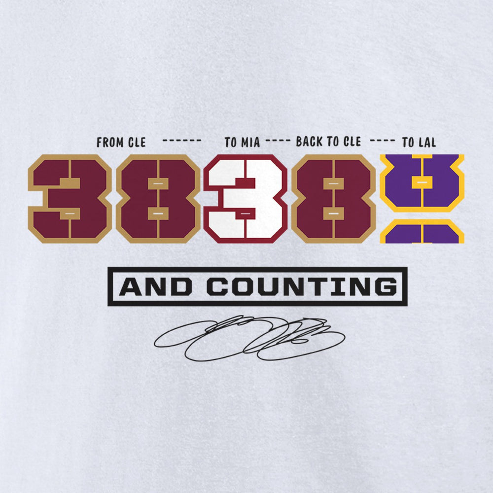 LeBron James NBA All-Time Scoring Record Split Points T-Shirt