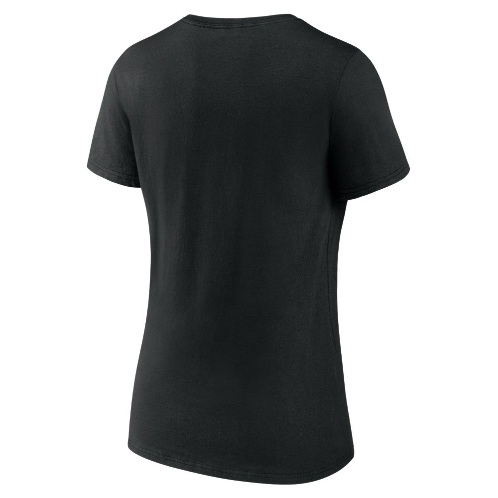 Black Los Angeles Angels Women's City Pride V-Neck T-Shirt