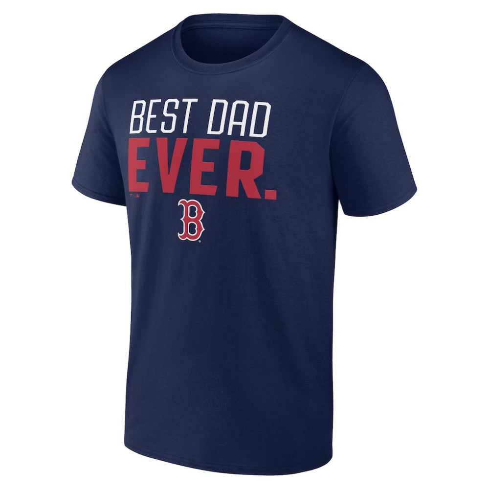 Navy Boston Red Sox Best Dad Ever T-Shirt