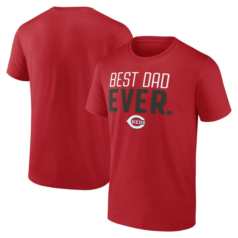 Red Cincinnati Reds Best Dad Ever T-Shirt