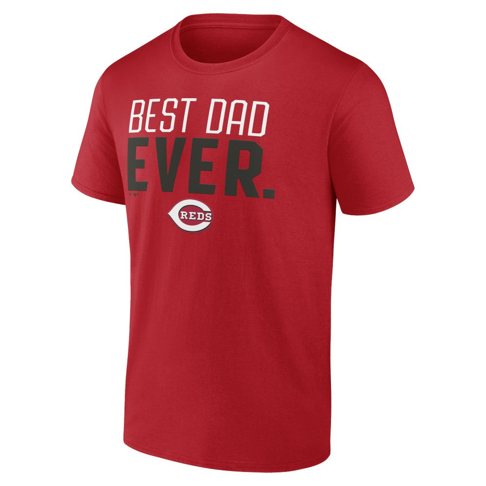 Red Cincinnati Reds Best Dad Ever T-Shirt