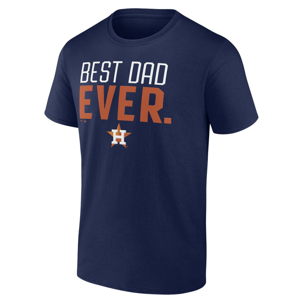 Navy Houston Astros Best Dad Ever T-Shirt
