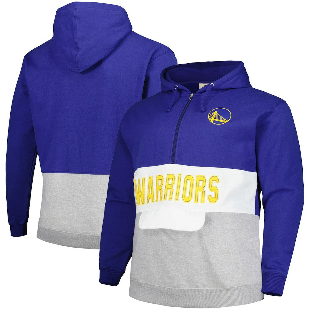 Fanatics Golden State Warriors Big & Tall Anorak Half-Zip Hoodie sale