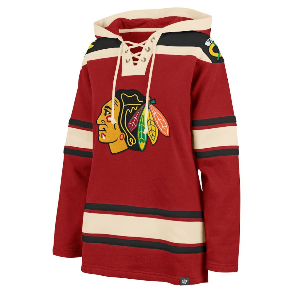 NHL Chicago Blackhawks '47 Women's Superior Lacer Pullover Hoodie