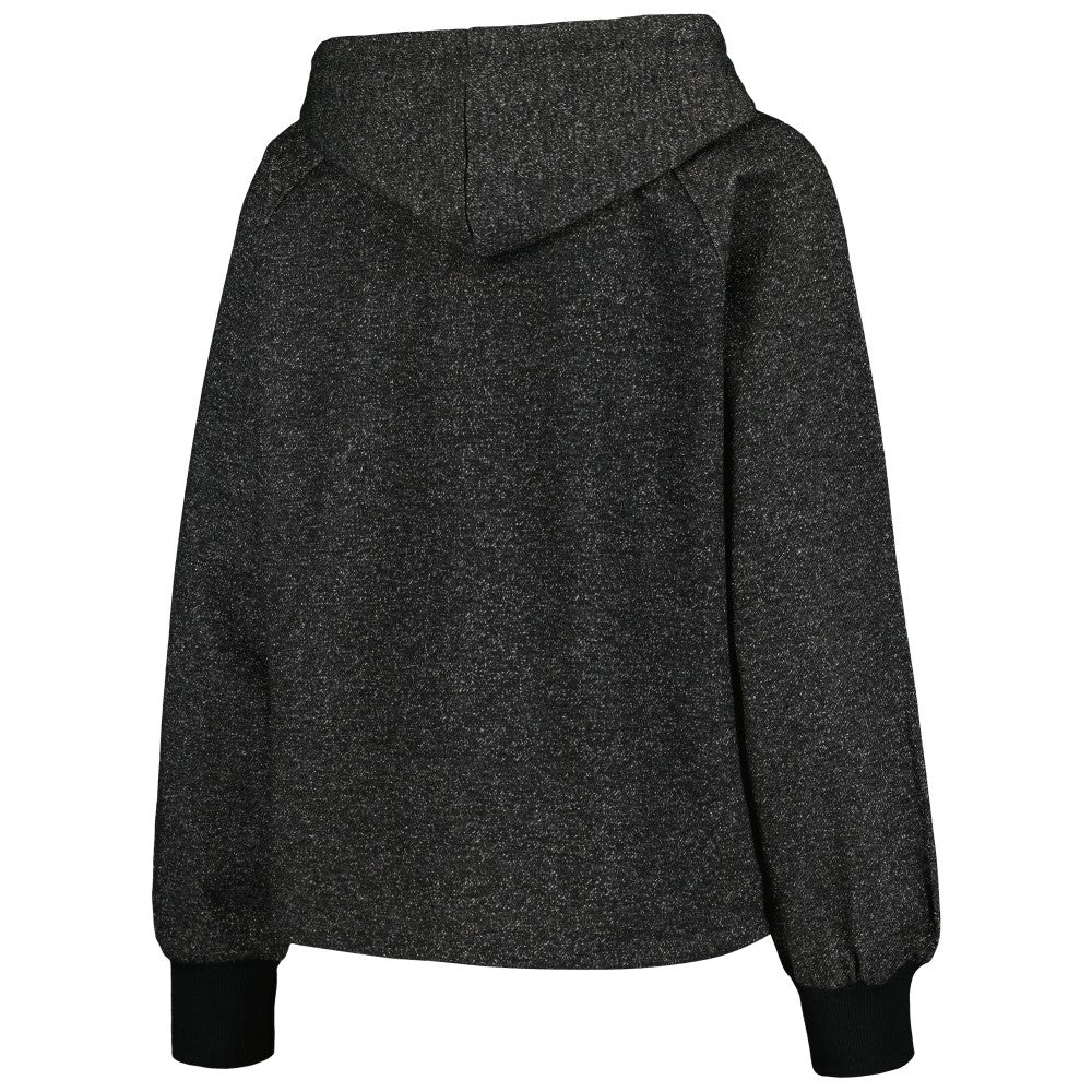 Black New York Mets DKNY Sport Women's Debbie Dolman Raglan Pullover Hoodie