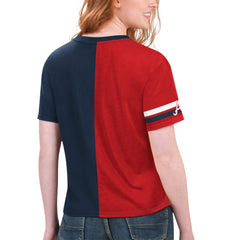 Navy/Red Atlanta Braves Starter Women's Power Move T-Shirt