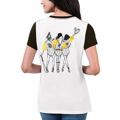 White San Diego Padres G-III 4Her by Carl Banks Women's Illustration Ringer T-Shirt