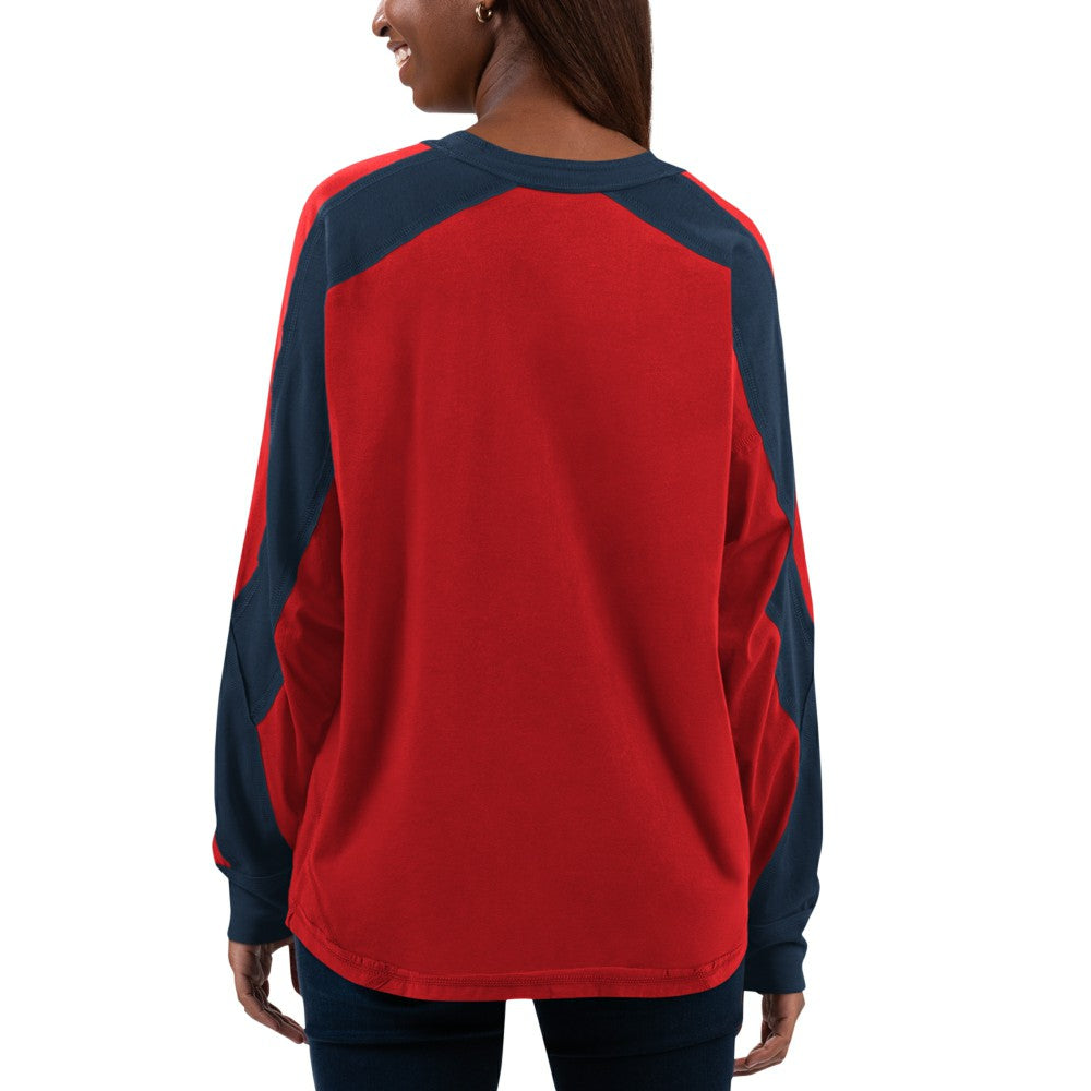 Red/Navy St. Louis Cardinals G-III 4Her by Carl Banks Women's Smash Raglan Long Sleeve T-Shirt