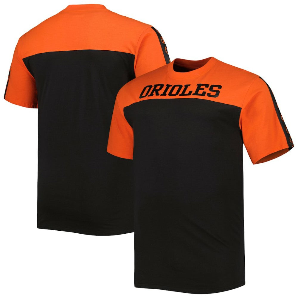 Orange/Black Baltimore Orioles Big & Tall Yoke Knit T-Shirt - Orange/Black