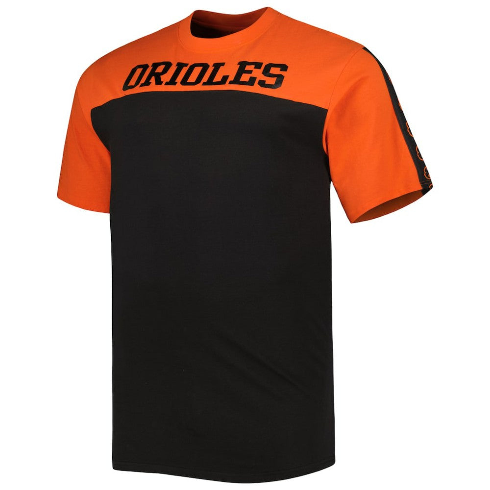 Orange/Black Baltimore Orioles Big & Tall Yoke Knit T-Shirt - Orange/Black