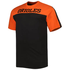 Orange/Black Baltimore Orioles Big & Tall Yoke Knit T-Shirt - Orange/Black