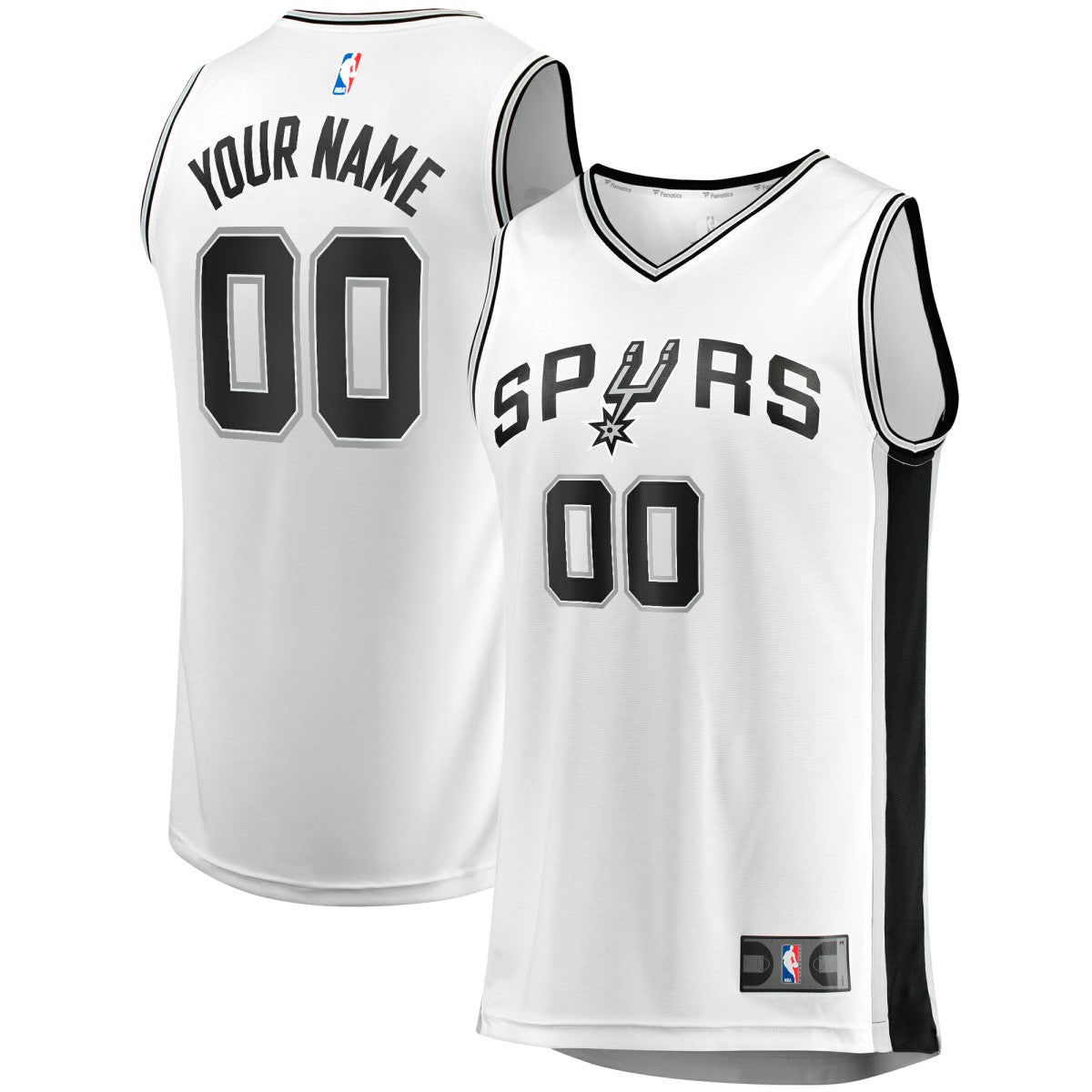 Fanatics San Antonio Spurs Youth Fast Break Replica Custom Jersey