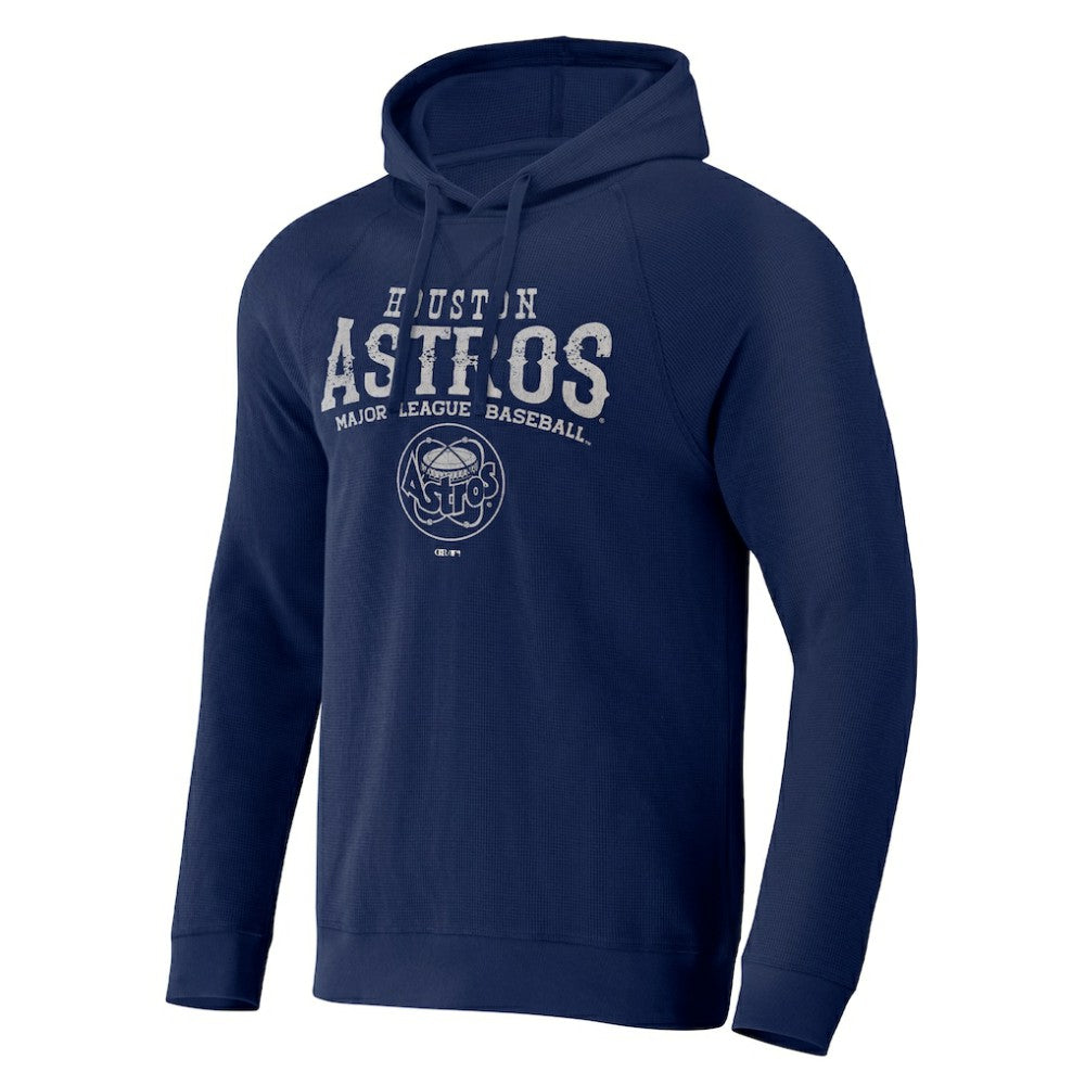Navy Houston Astros Darius Rucker Collection by Fanatics Waffle-Knit Raglan Pullover Hoodie