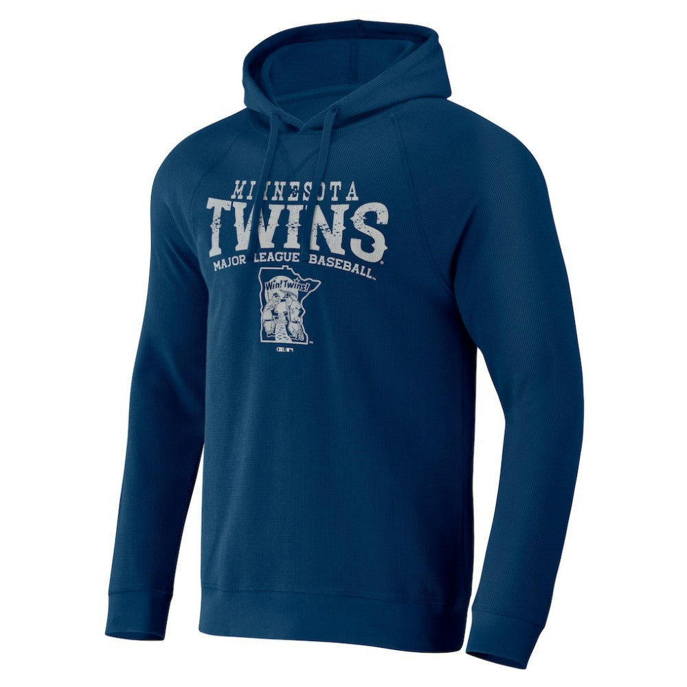 Navy Minnesota Twins Darius Rucker Collection by Fanatics Waffle-Knit Raglan Pullover Hoodie