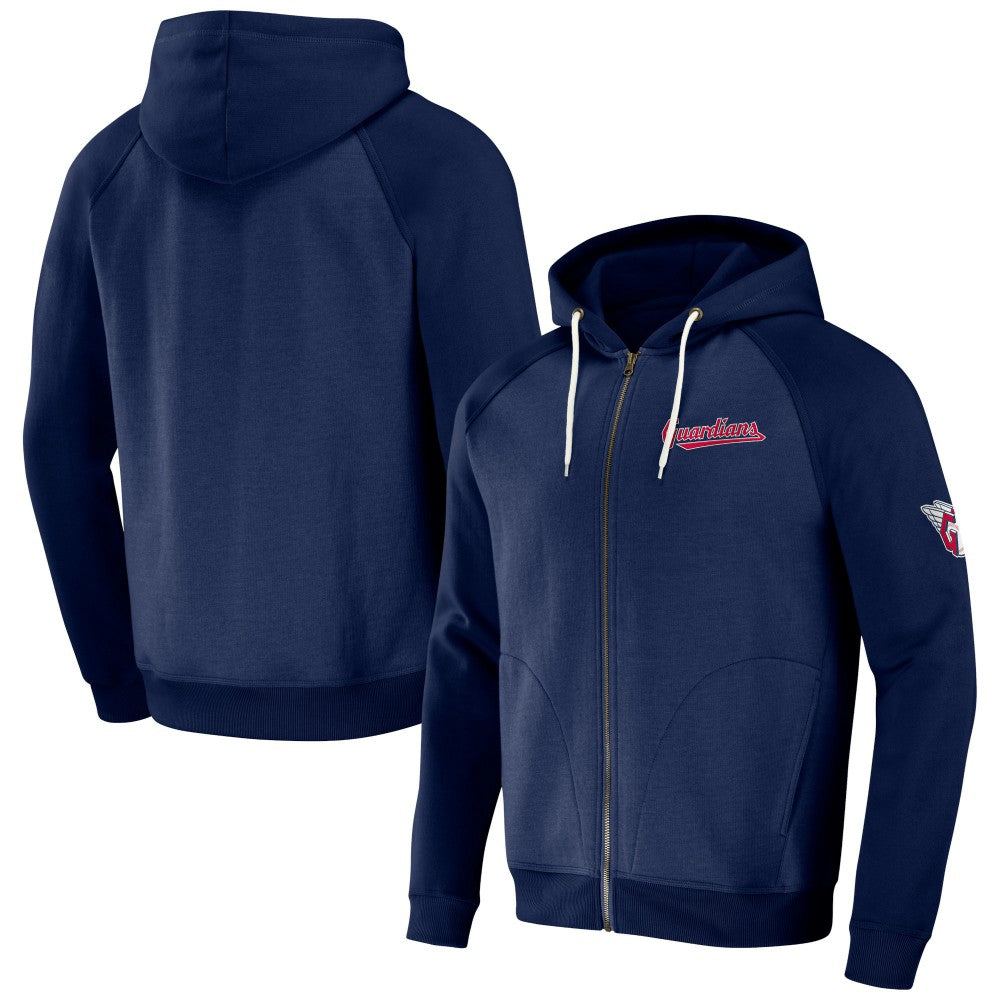 Navy Cleveland Guardians Darius Rucker Collection by Fanatics Raglan Full-Zip Hoodie