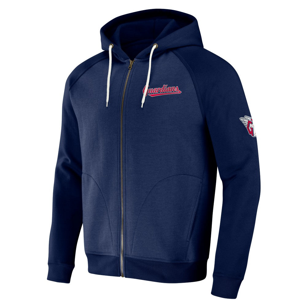 Navy Cleveland Guardians Darius Rucker Collection by Fanatics Raglan Full-Zip Hoodie