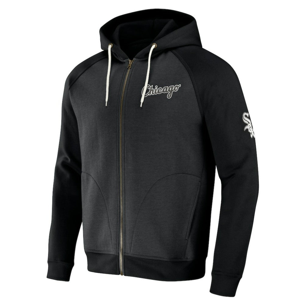 Black Chicago White Sox Darius Rucker Collection by Fanatics Raglan Full-Zip Hoodie