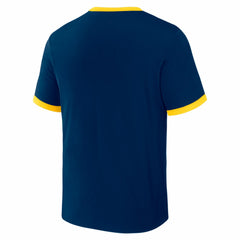 Navy/Gold Milwaukee Brewers Darius Rucker Collection by Fanatics Two-Way Ringer Reversible T-Shirt