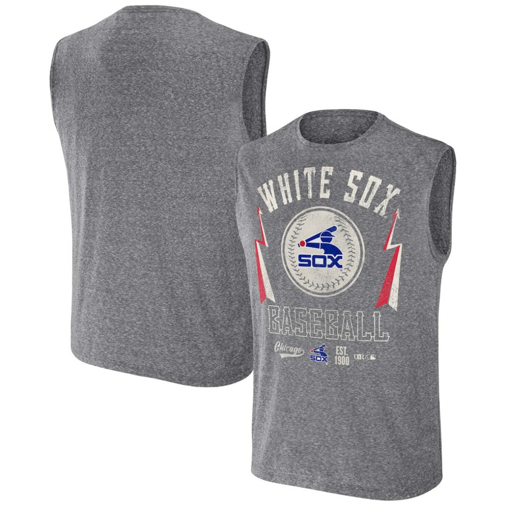 Charcoal Chicago White Sox Darius Rucker Collection by Fanatics Relaxed-Fit Muscle Tank Top