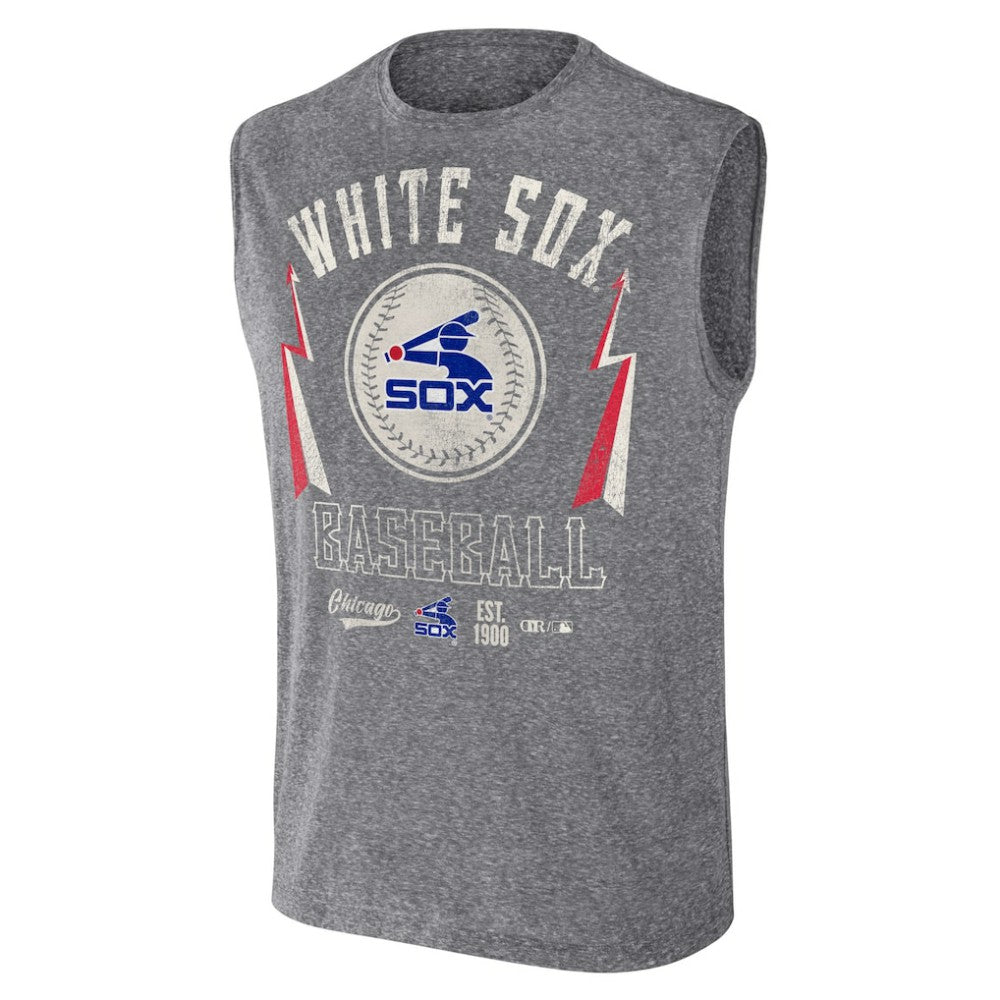 Charcoal Chicago White Sox Darius Rucker Collection by Fanatics Relaxed-Fit Muscle Tank Top