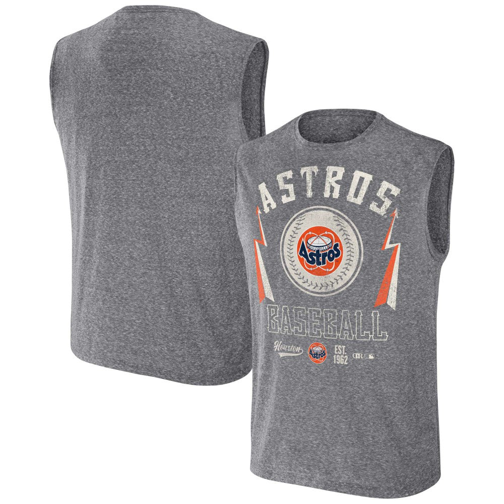 Charcoal Houston Astros Darius Rucker Collection by Fanatics Relaxed-Fit Muscle Tank Top