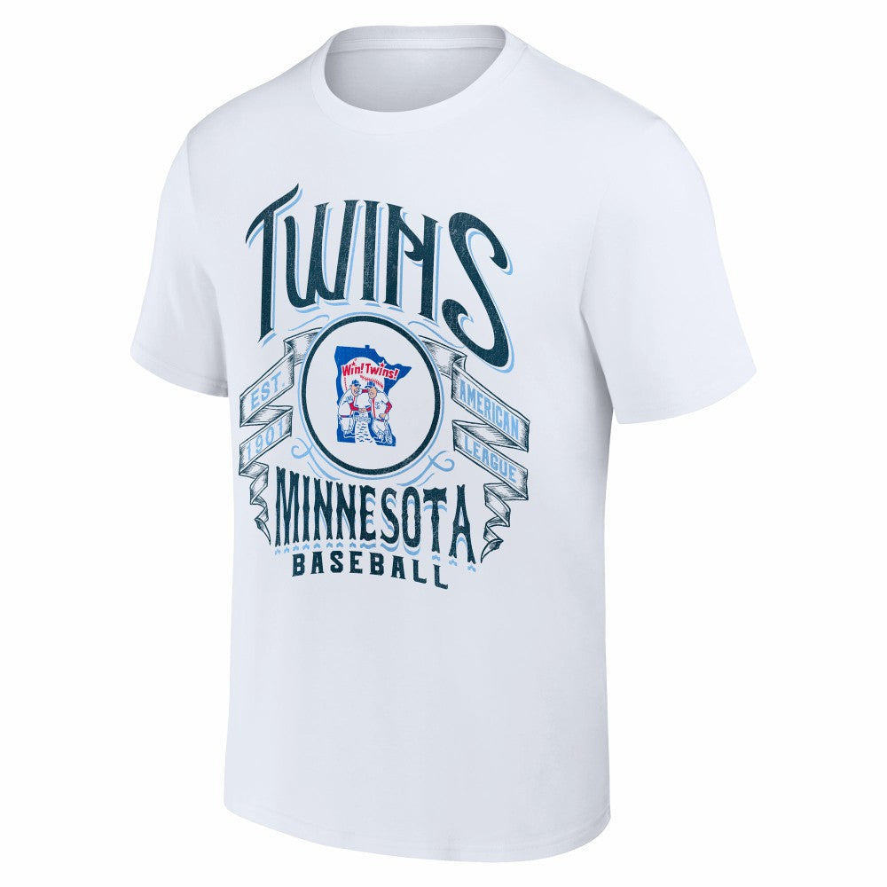 White Minnesota Twins Darius Rucker Collection by Fanatics Distressed Rock T-Shirt