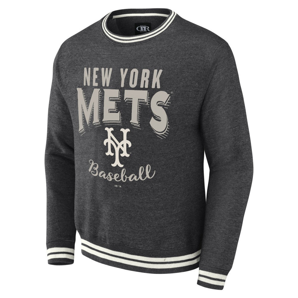 Heather Charcoal New York Mets Darius Rucker Collection by Fanatics Vintage Pullover Sweatshirt