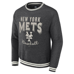 Heather Charcoal New York Mets Darius Rucker Collection by Fanatics Vintage Pullover Sweatshirt