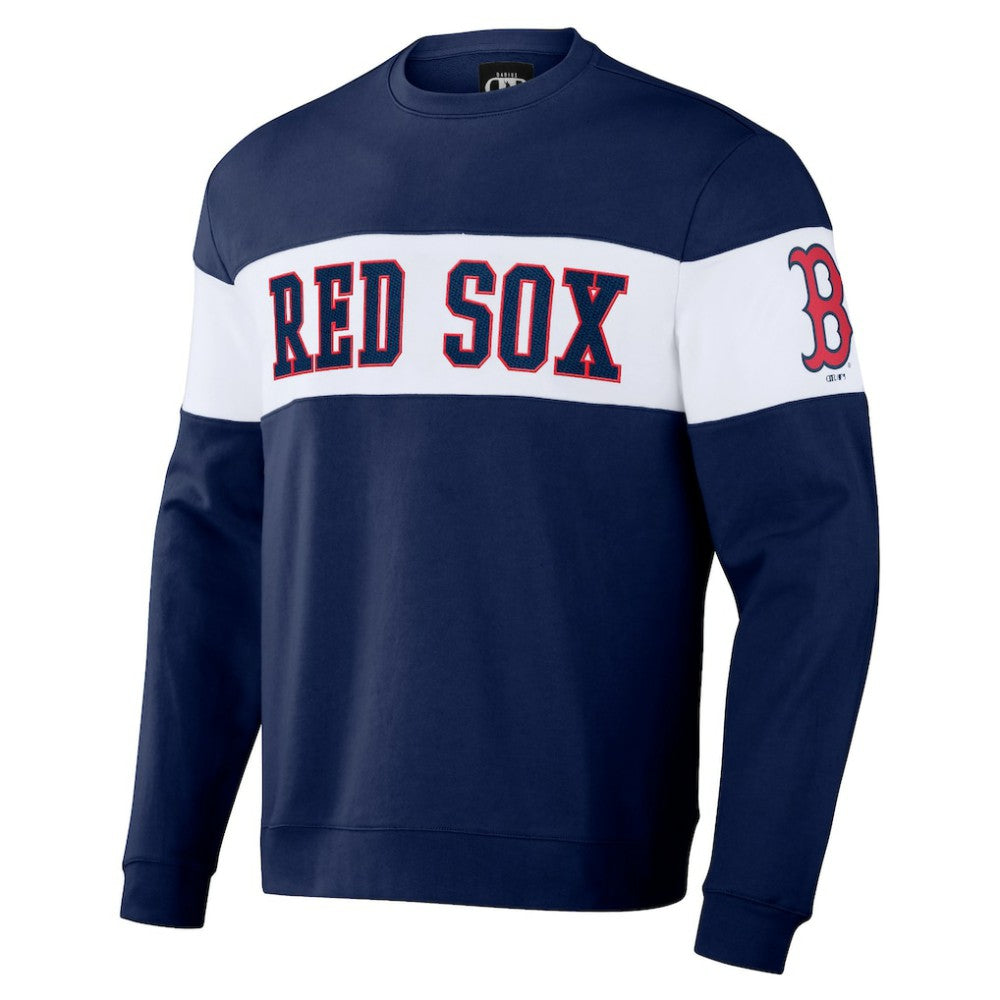 Navy Boston Red Sox Darius Rucker Collection by Fanatics Stripe Pullover Sweatshirt