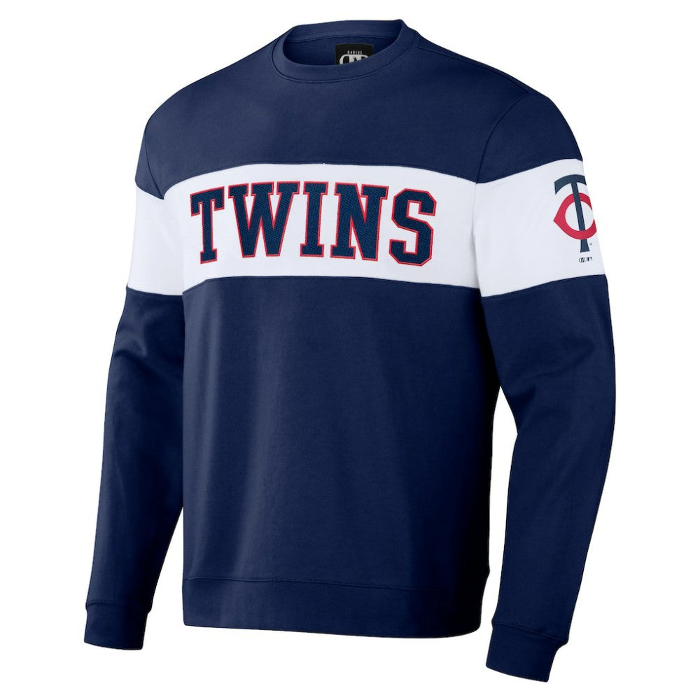 Navy Minnesota Twins Darius Rucker Collection by Fanatics Stripe Pullover Sweatshirt