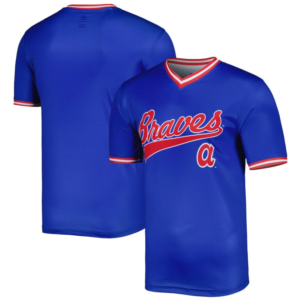 Royal Atlanta Braves Stitches Cooperstown Collection Team Jersey