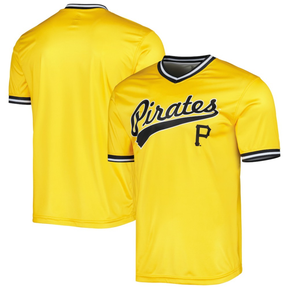 Gold Pittsburgh Pirates Stitches Cooperstown Collection Team Jersey