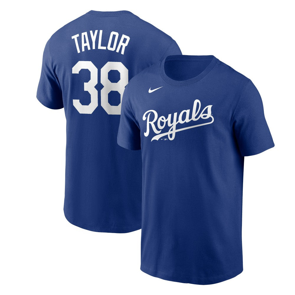 Royal Josh Taylor Kansas City Royals Nike Name & Number T-Shirt