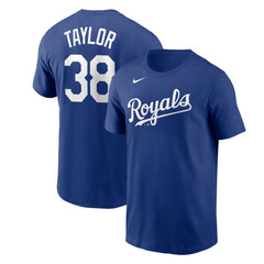 Royal Josh Taylor Kansas City Royals Nike Name & Number T-Shirt