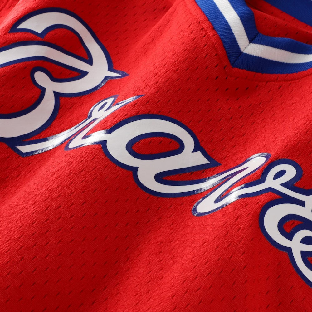 Scarlet Dale Murphy Atlanta Braves Mitchell & Ness Authentic Batting Practice Jersey