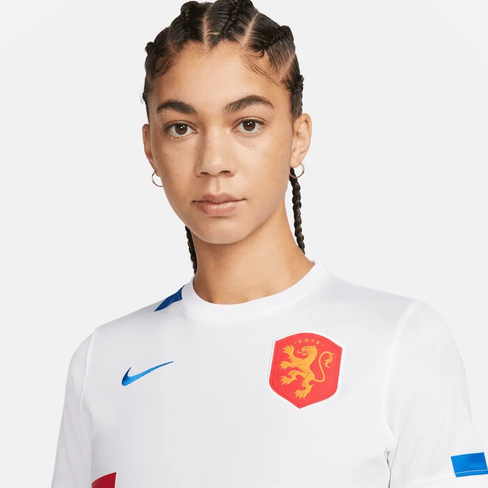Netherlands Women's EC22 Away Soccer Jersey - White-Soar