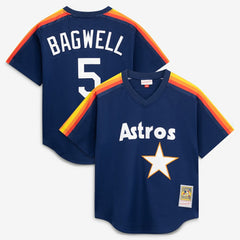Navy Jeff Bagwell Houston Astros Mitchell & Ness Authentic Batting Practice Jersey
