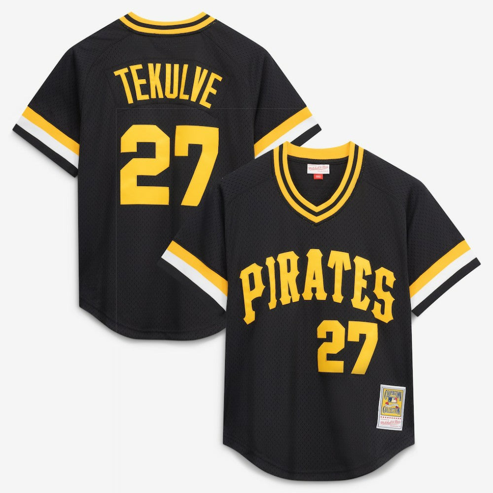 Black Kent Tekulve Pittsburgh Pirates Mitchell & Ness Authentic Batting Practice Jersey
