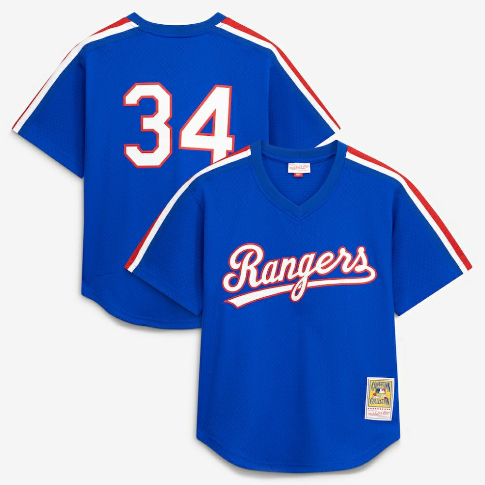 Royal Nolan Ryan Texas Rangers Mitchell & Ness Authentic Batting Practice Jersey